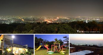 [彰化員林] 月光山舍觀景庭園咖啡廳~ 俯瞰180度燈海及高鐵景觀，也有草皮滑梯可遛小孩